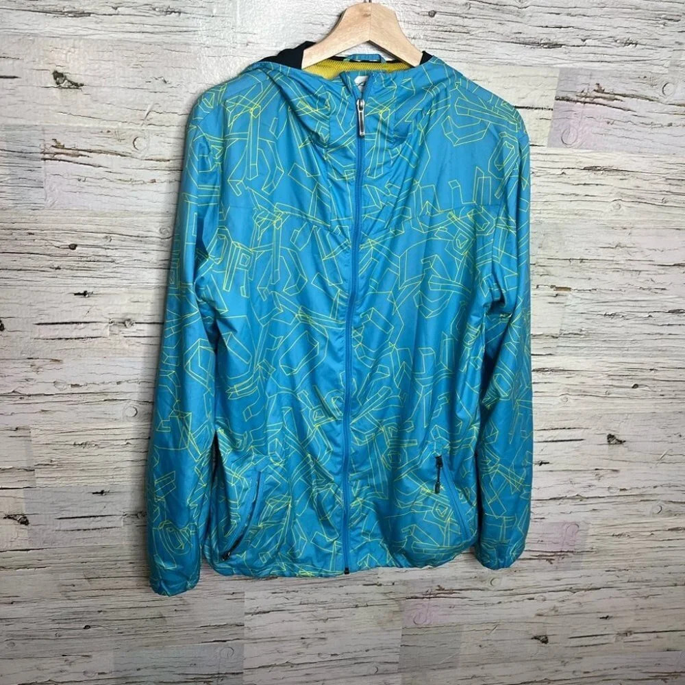 Orage light blue jacket yellow size small men’s